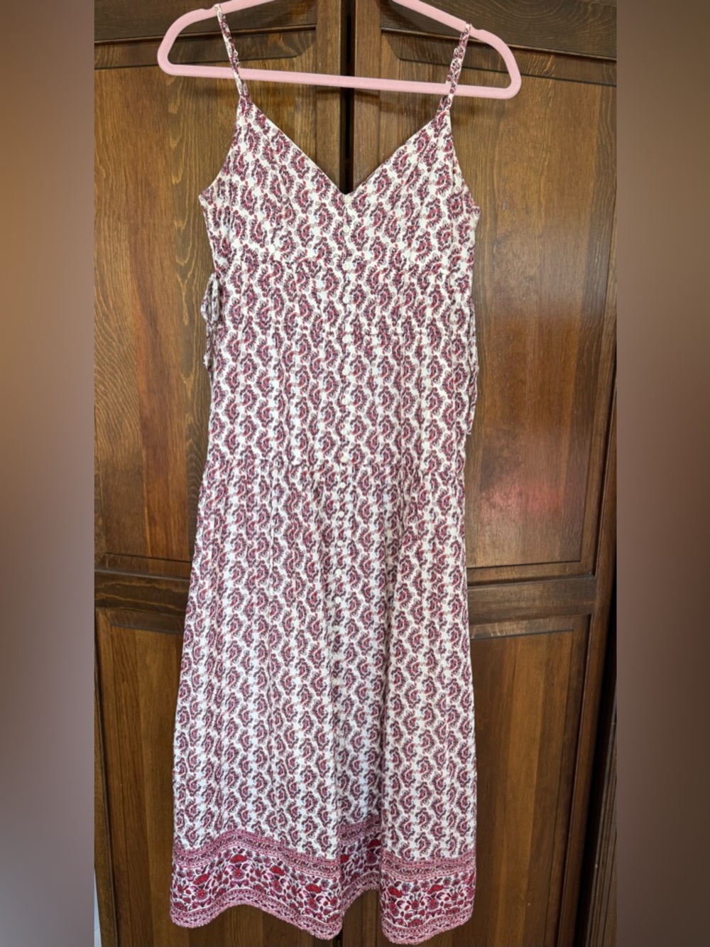 American Eagle Boho Side-Tie Midi Dress Cottagecore - Vacation Ready - Large